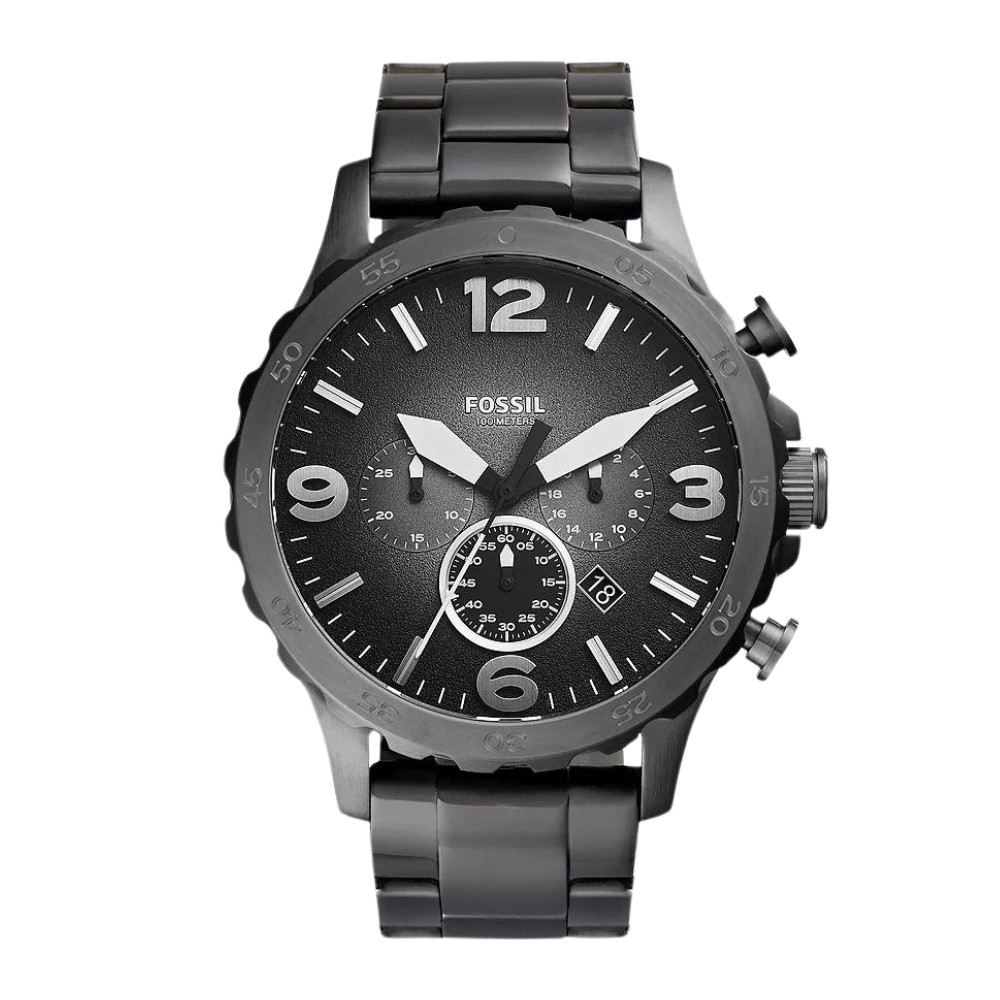 Nate Chronograph Smoke Stainless Steel Watch JR1437