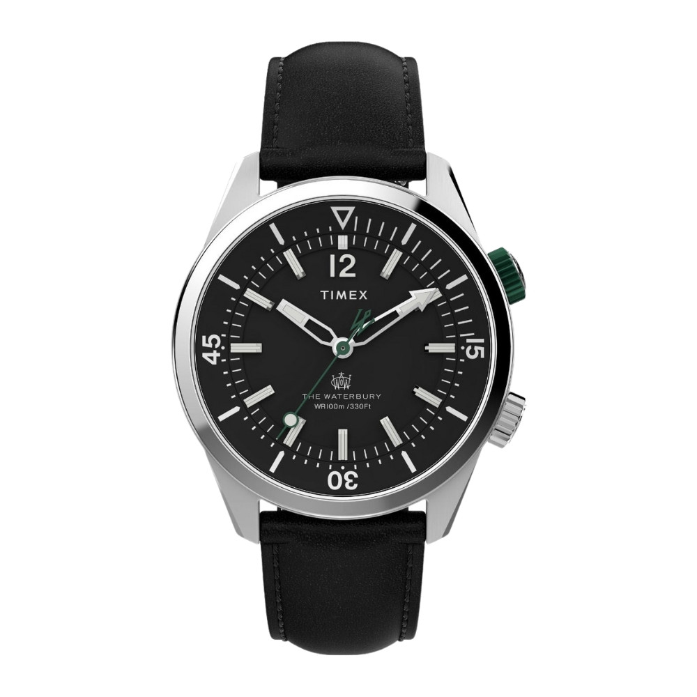 Timex Men Black Round Stainless Steel Dial Analog Watch-TW2V49800UJ