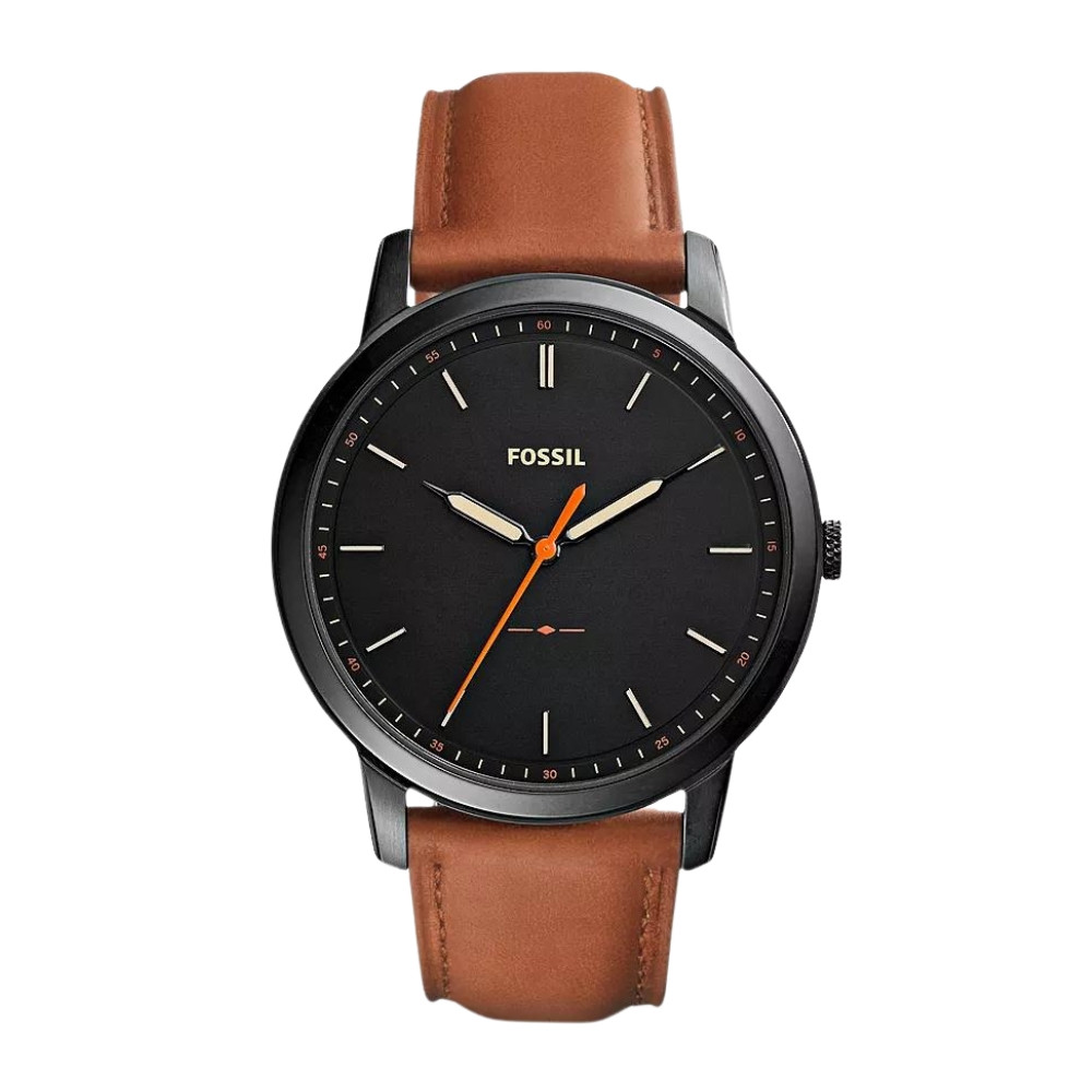 The Minimalist Slim Three-Hand Light Brown Leather Watch FS5305