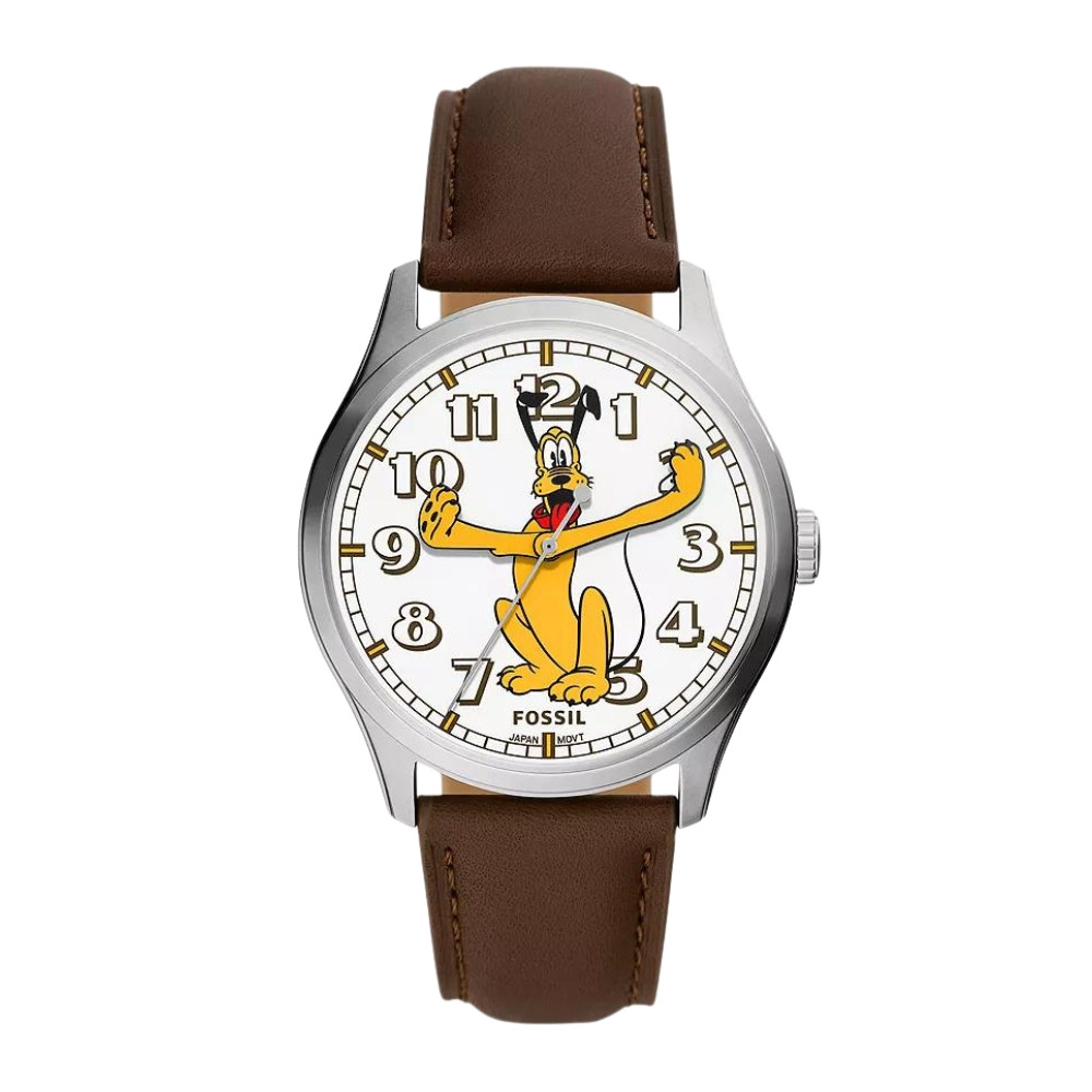 Disney Fossil Special Edition Three-Hand Brown Leather Watch SE1116