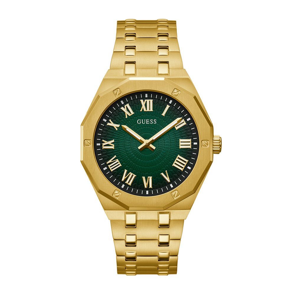 GUESS Mens Gold Tone Analog Watch  GW0575G2