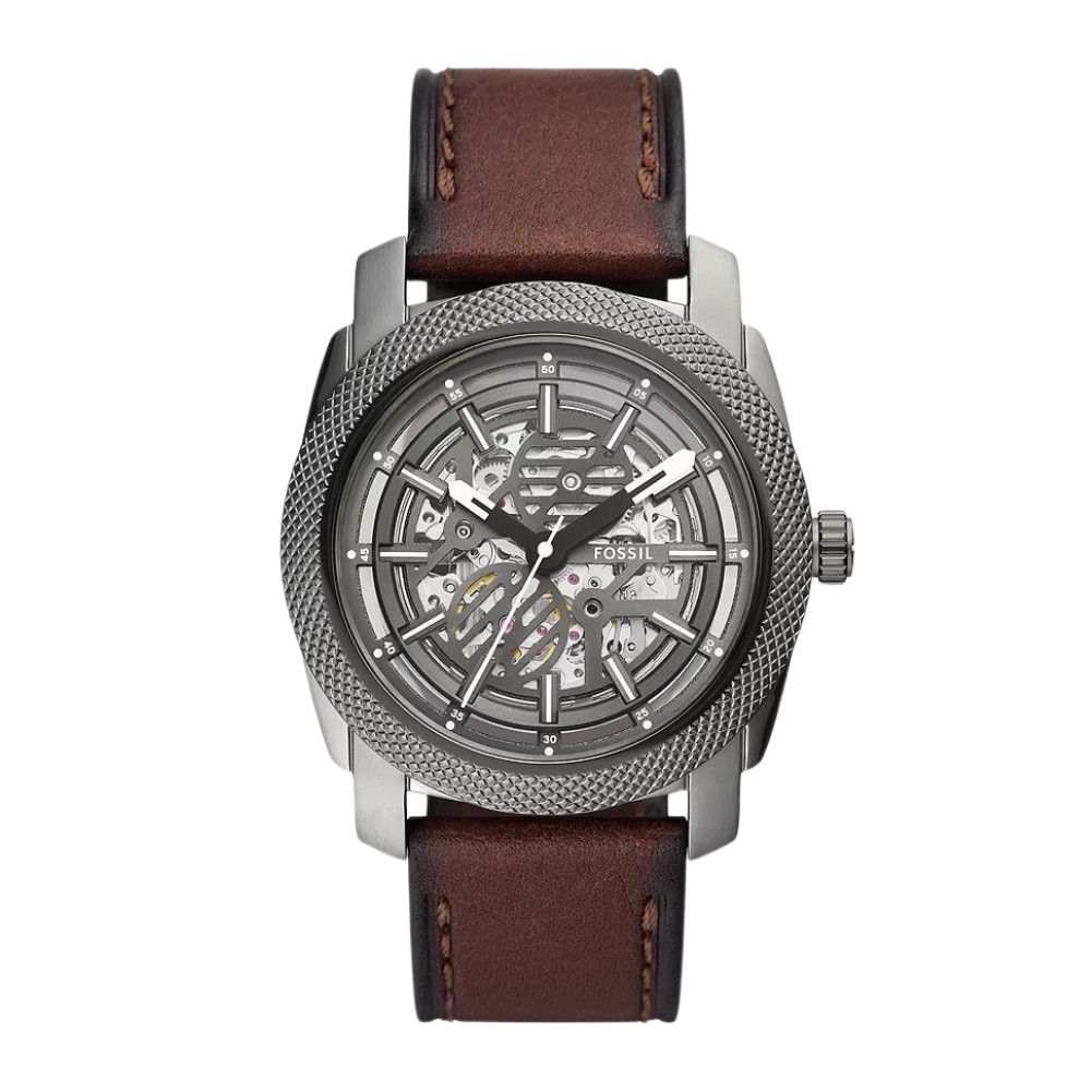 Machine Automatic Brown LiteHide™ Leather Watch ME3254