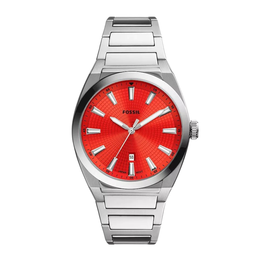 Everett Three-Hand Date Stainless Steel Watch FS5984