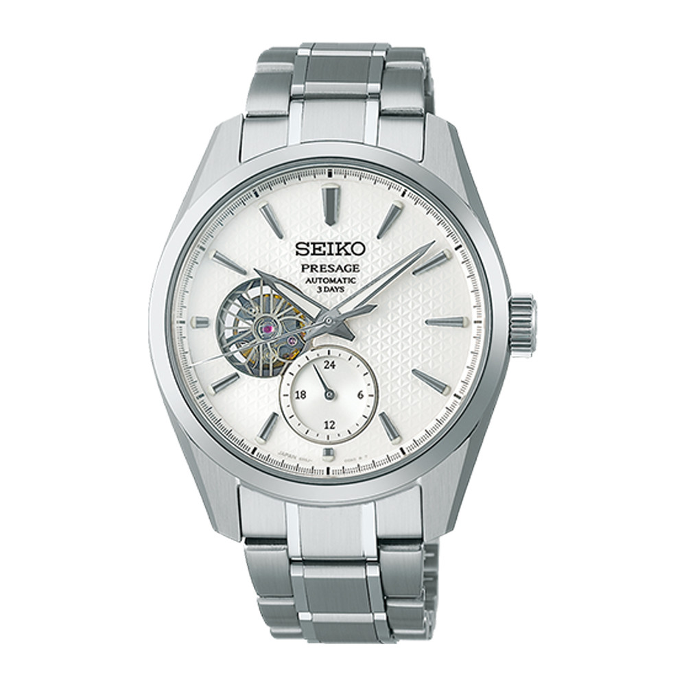 Seiko Presage Shiro Sharp-Edged Open Heart - SPB415J1
