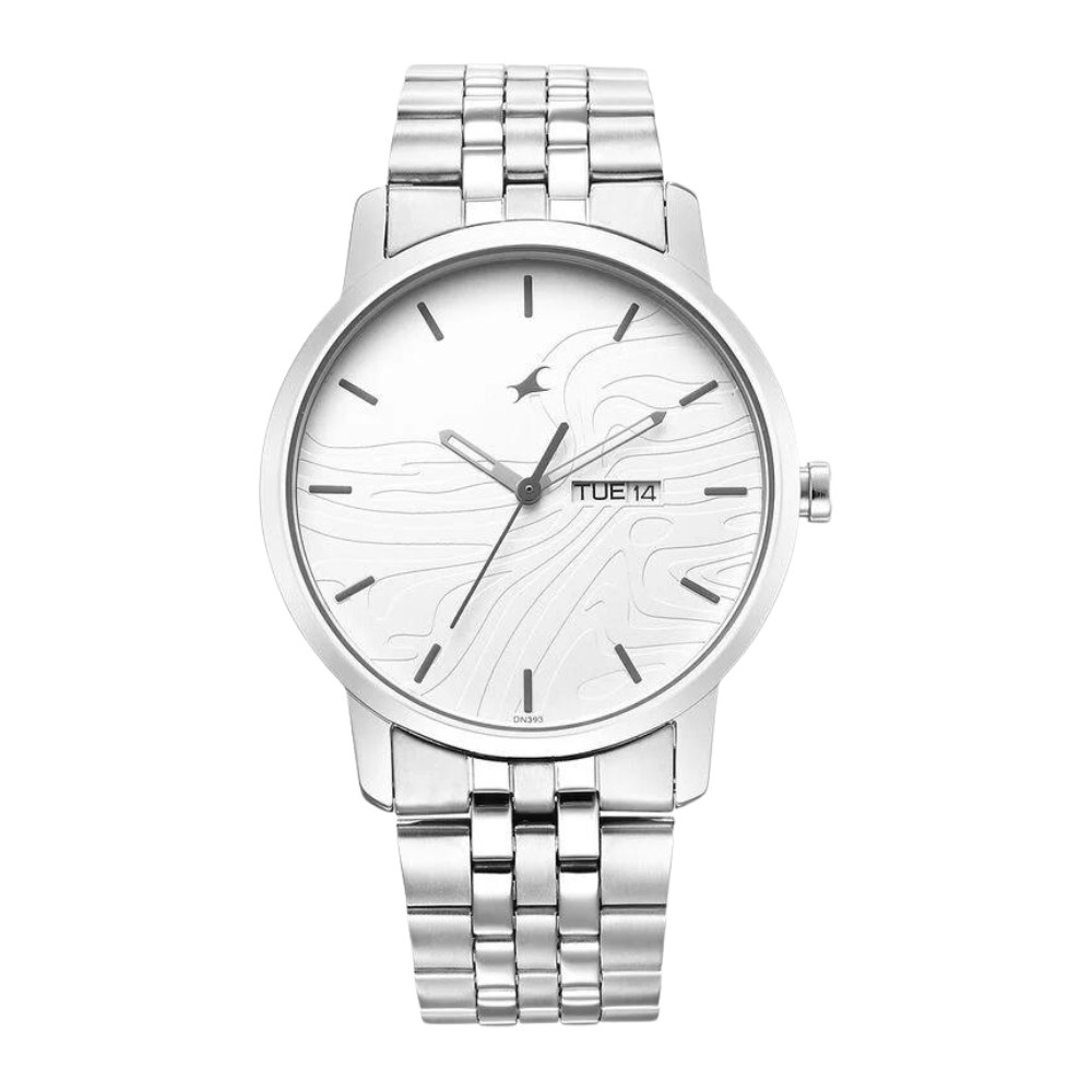 Fastrack Urban Camo White Dial Watch for Guys 3295SM01