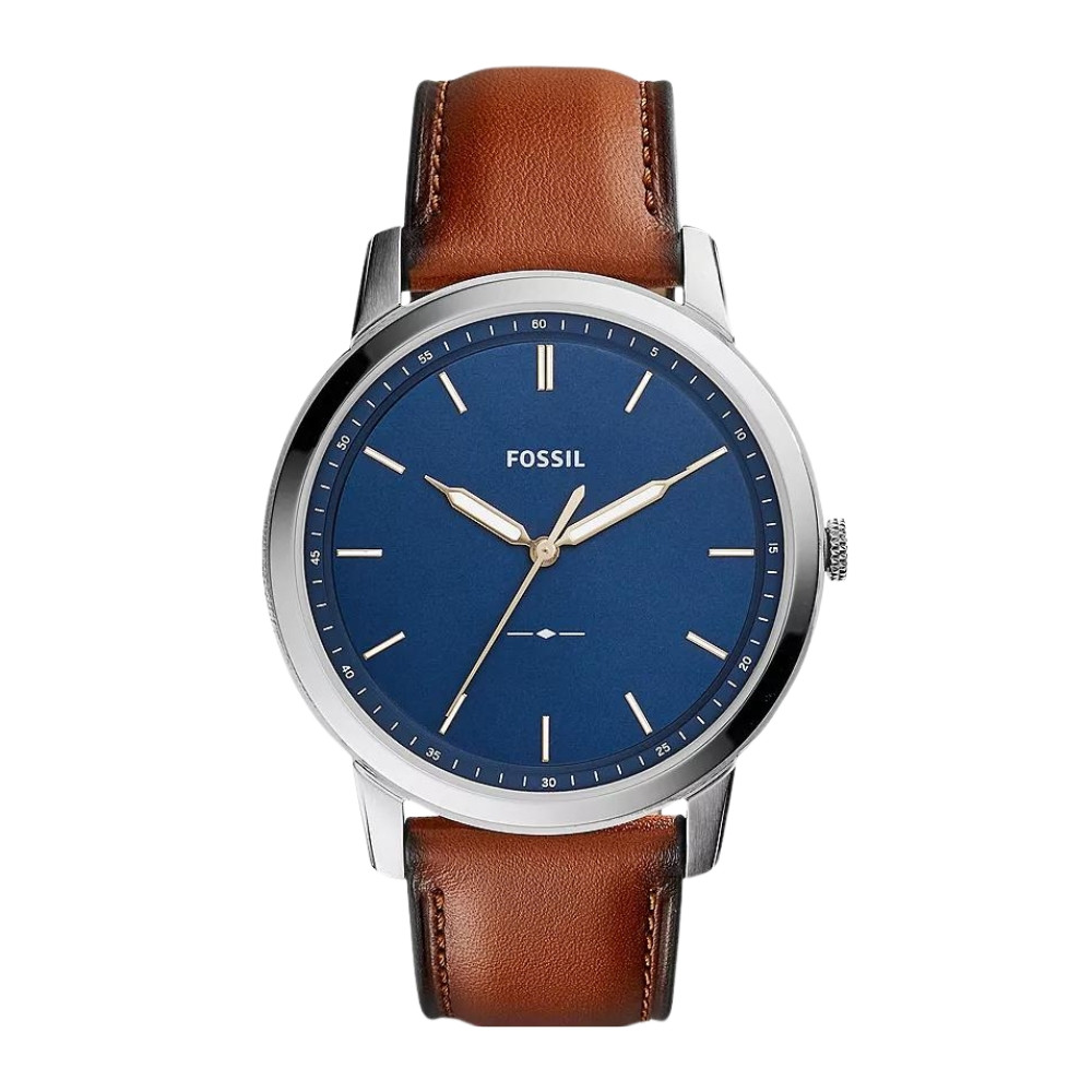 The Minimalist Slim Three-Hand Light Brown Leather Watch FS5304