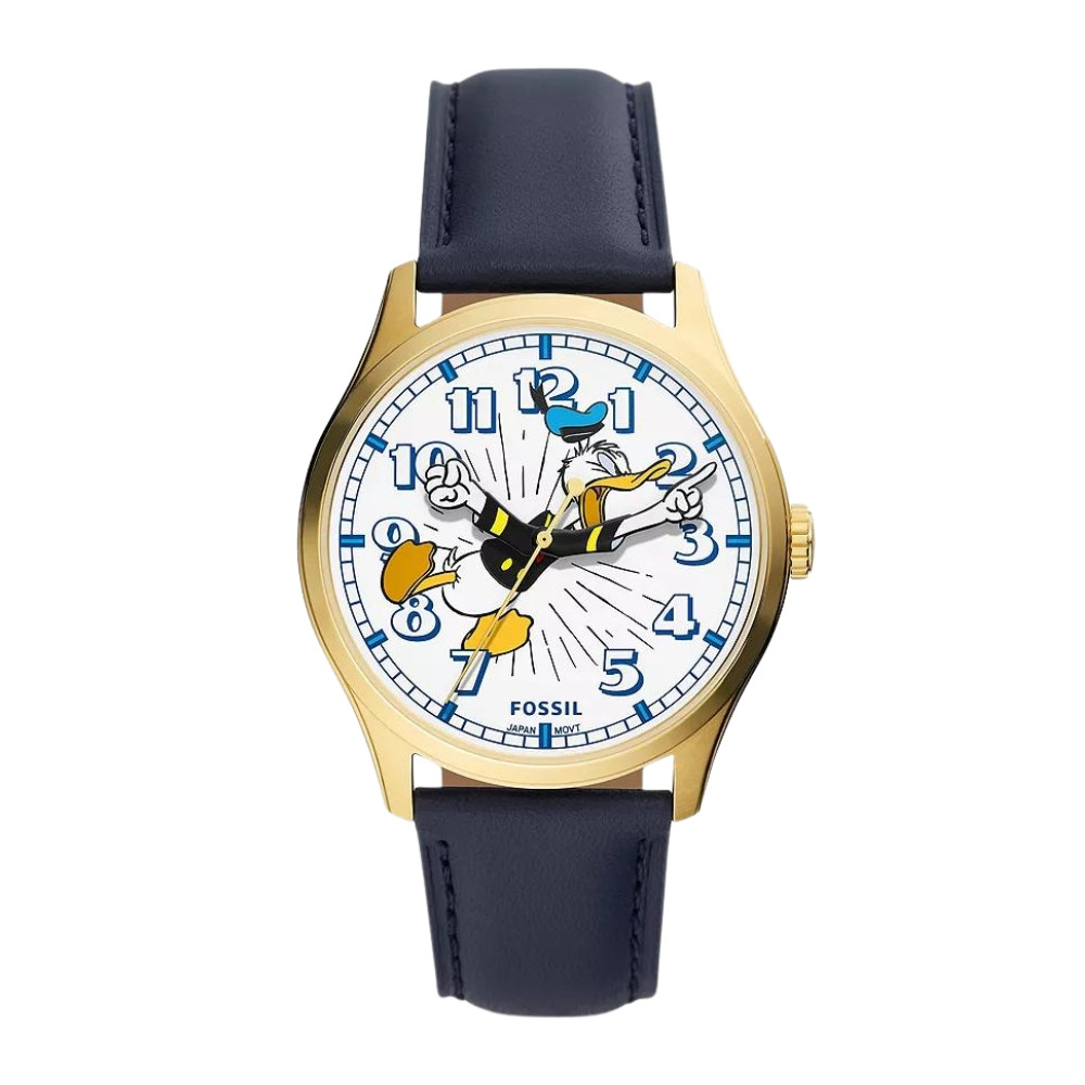 Disney Fossil Special Edition Three-Hand Navy Leather Watch SE1115