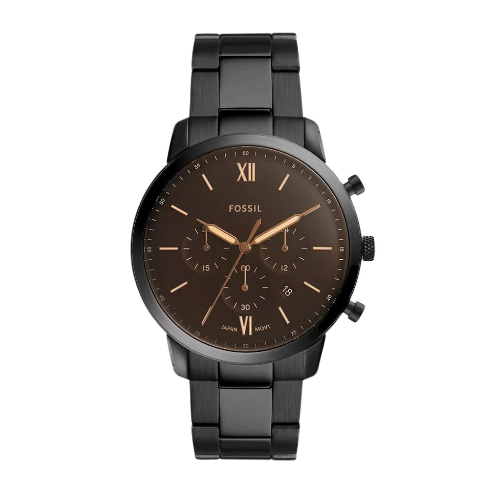 Neutra Chronograph Black Stainless Steel Watch FS5525
